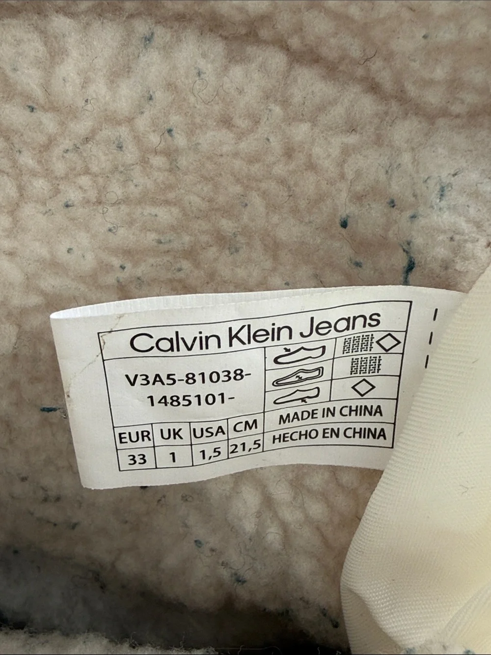 Calvin Klein Kids Insulated Snow Boots - Ivory